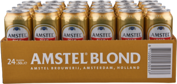 Amstel Blond Tray met 24 blikken van 50cl